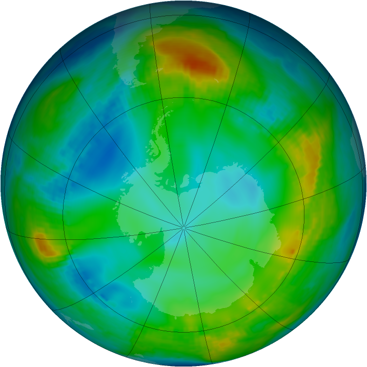 Antarctic ozone map for 02 June 1980